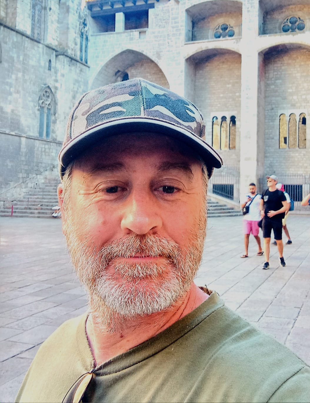 Eugenio Zaldívar en el Barrio Gótico de Barcelona