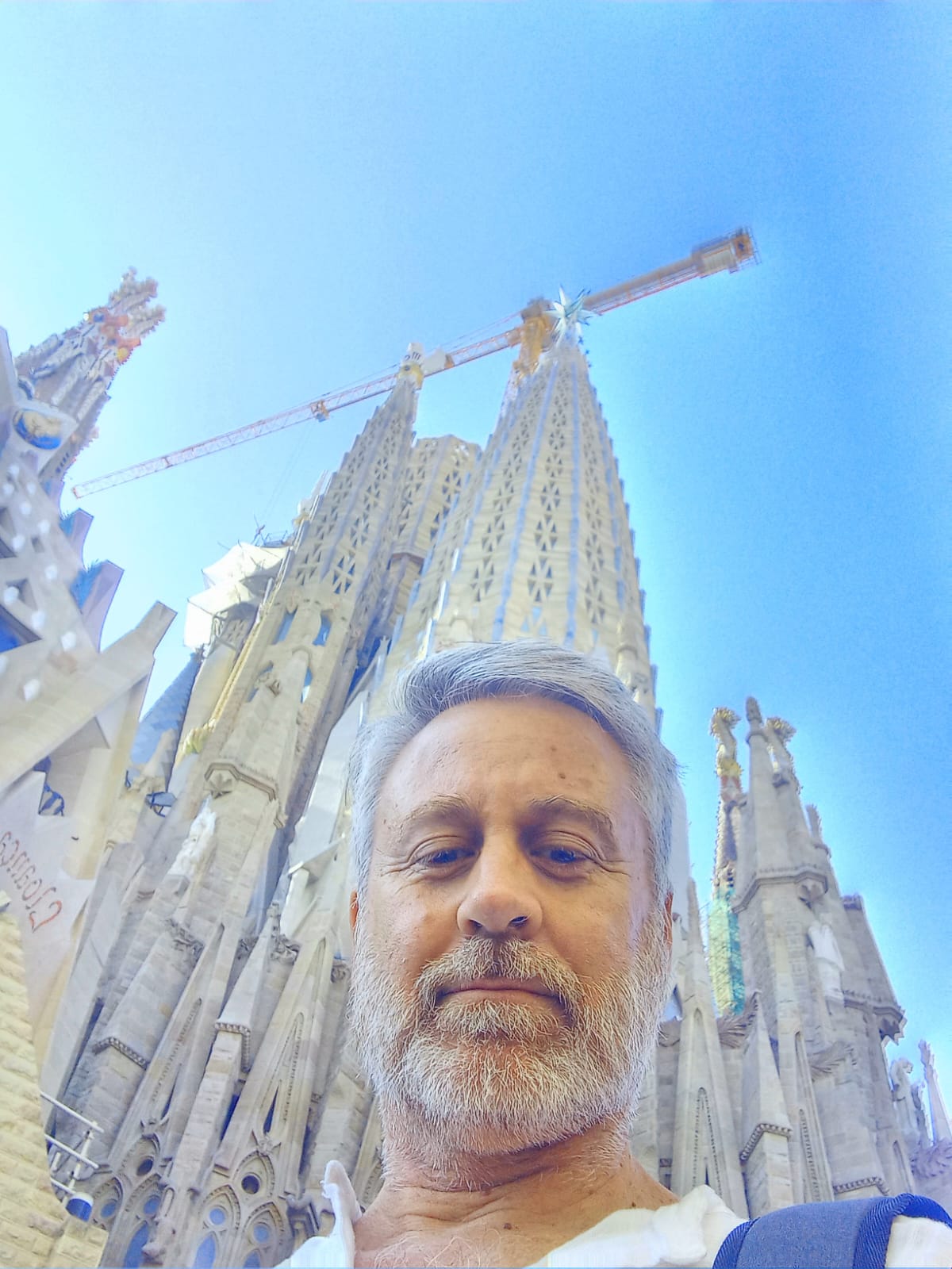 Eugenio Zaldívar en la Sagrada Familia de Barcelona